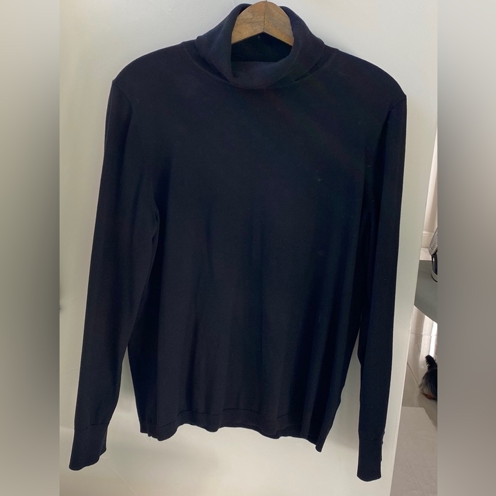 Talbots Black Turtleneck Size XL